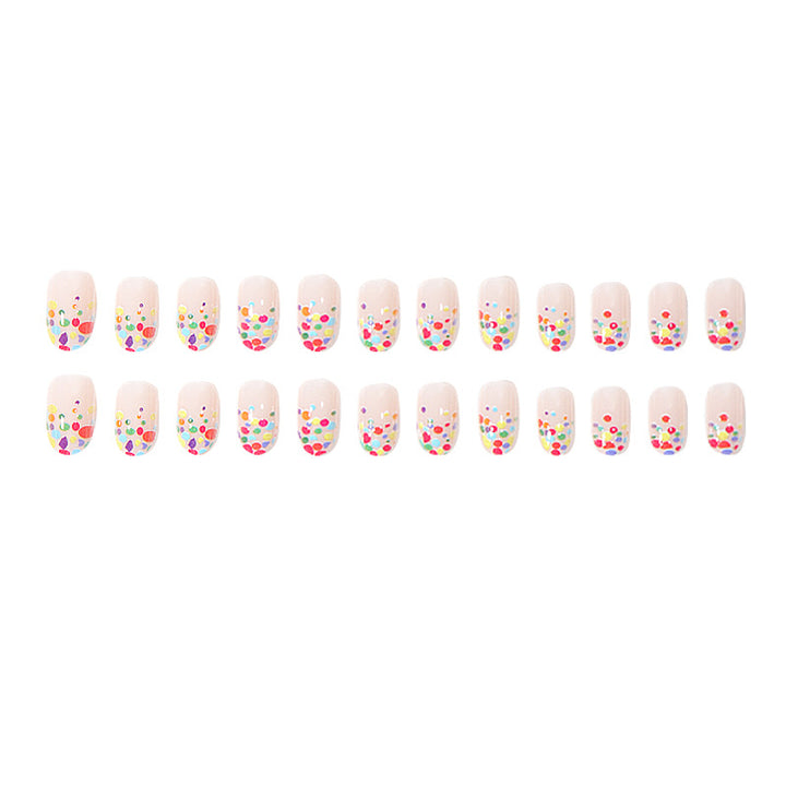 Colorful Polka Dot Nail Art Press-On Nails Kalsten
