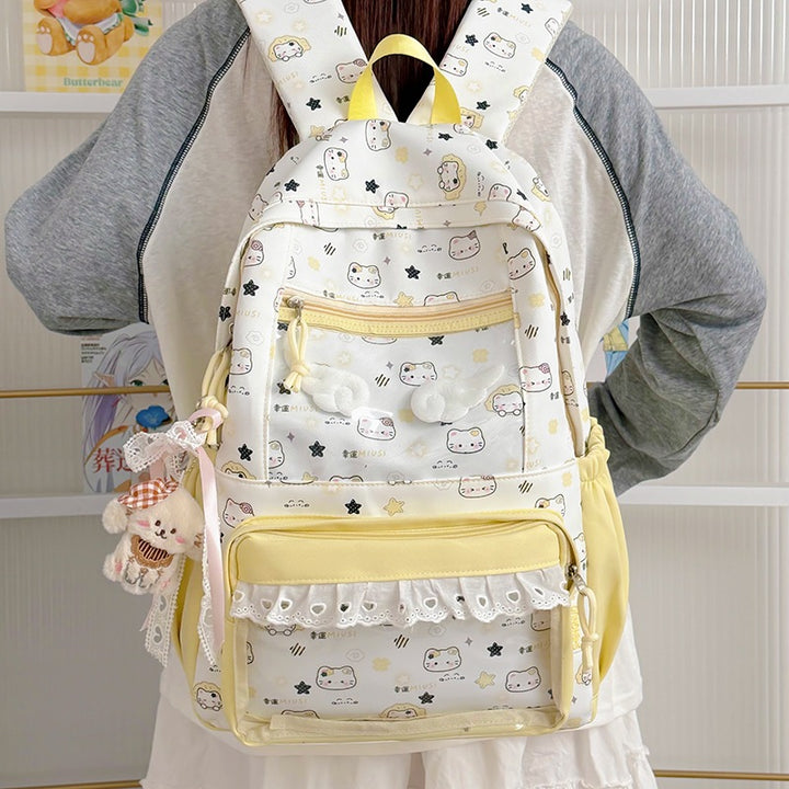 Cute Illustrated Character-Themed Backpack Kalsten