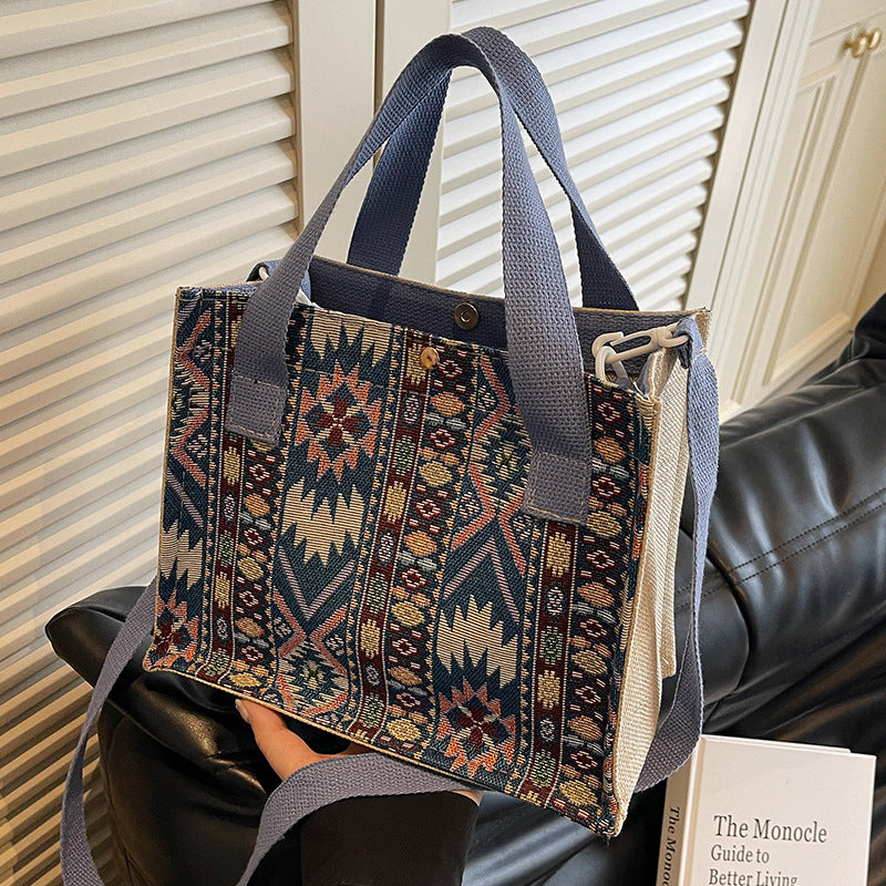 Handcrafted Ethnic Pattern Tote Bag