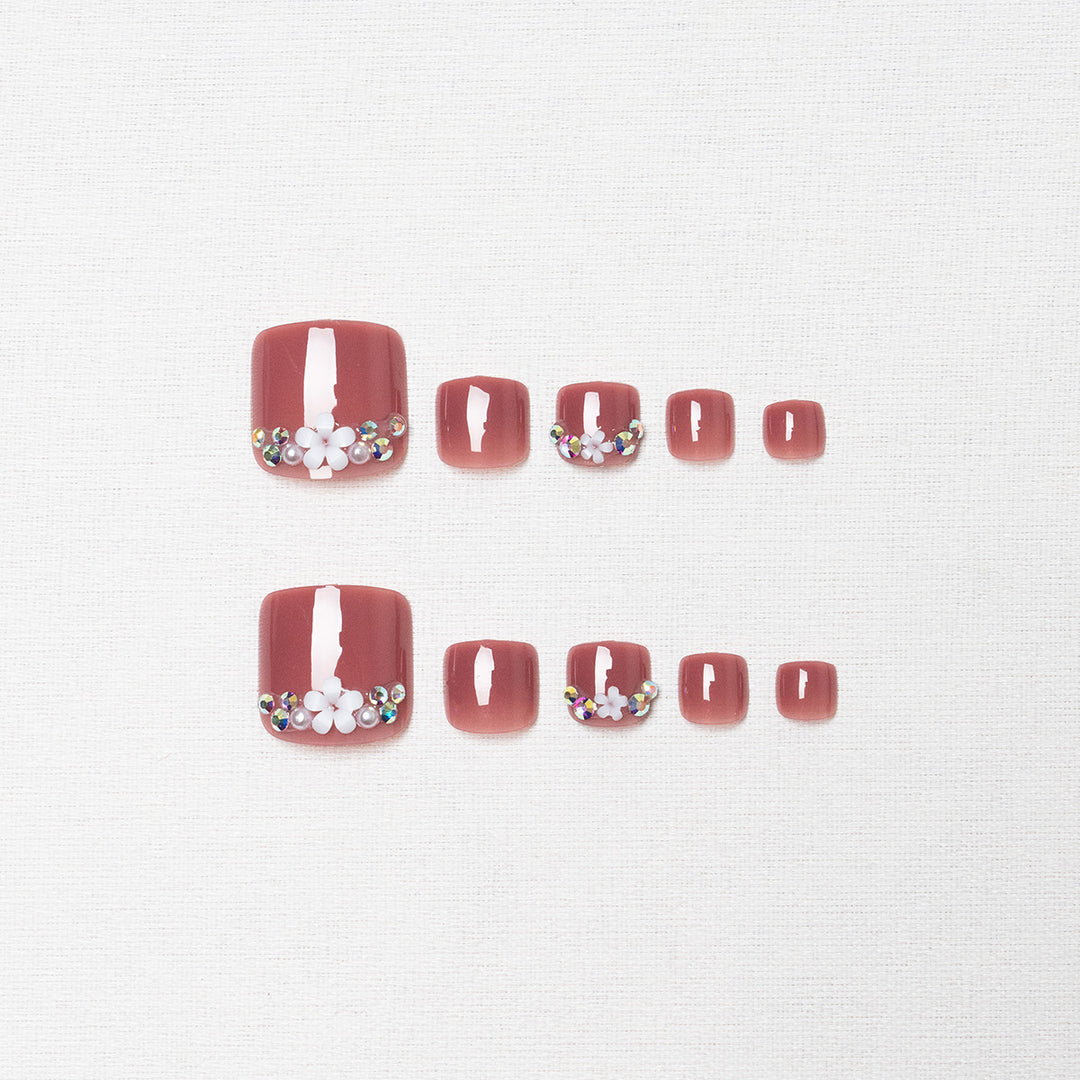 Decorative Rhinestone Pedicure Nail Art  1791110620