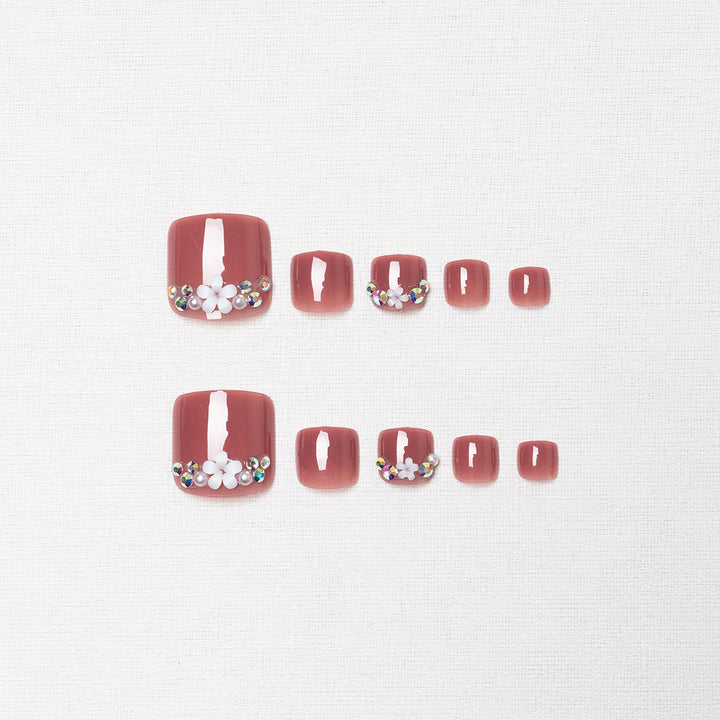 Decorative Rhinestone Pedicure Nail Art  1791110620