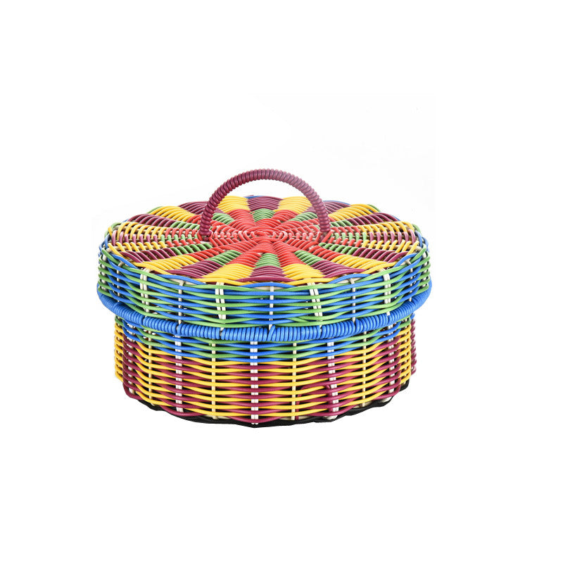 Decorative Round Storage Basket Kalsten