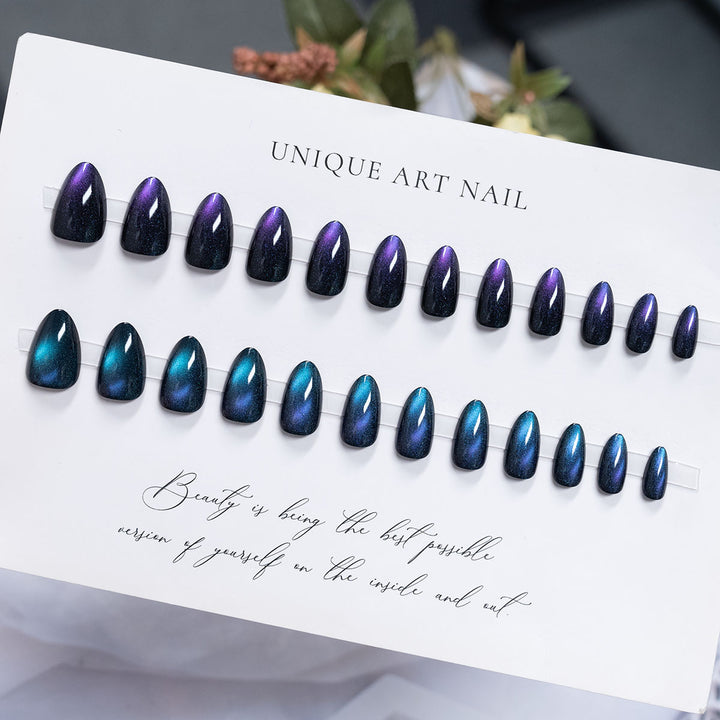 Glossy Long-Lasting Press-On Nail Set