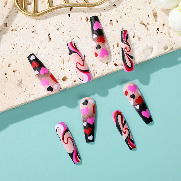 Creative Heart Pattern Art Nails Kalsten