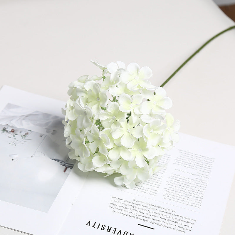 Realistic Floral Hydrangea Stem