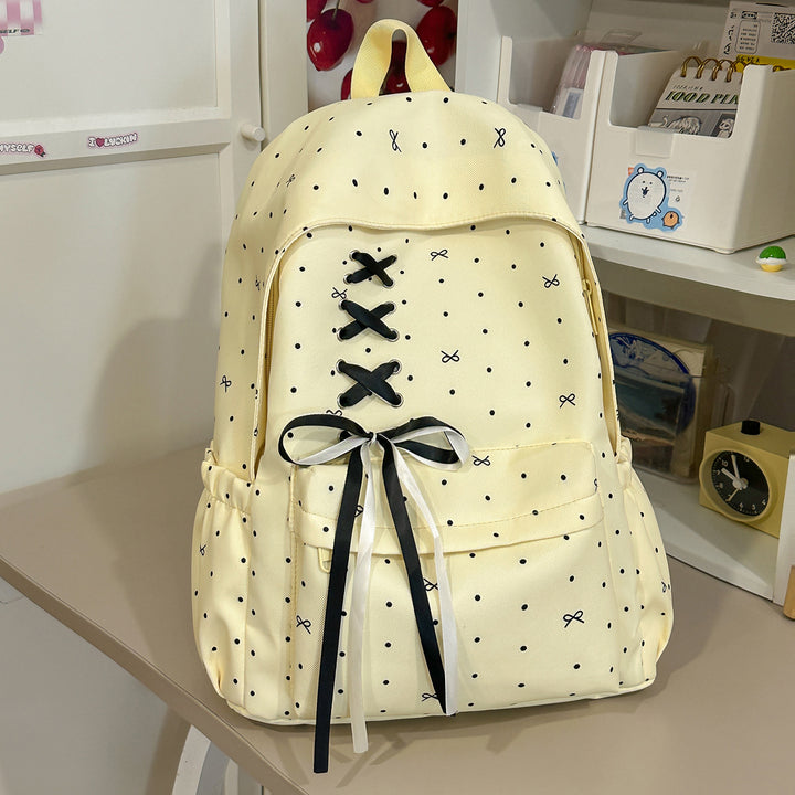 Stylish Lace-Up Embellished Backpack Kalsten