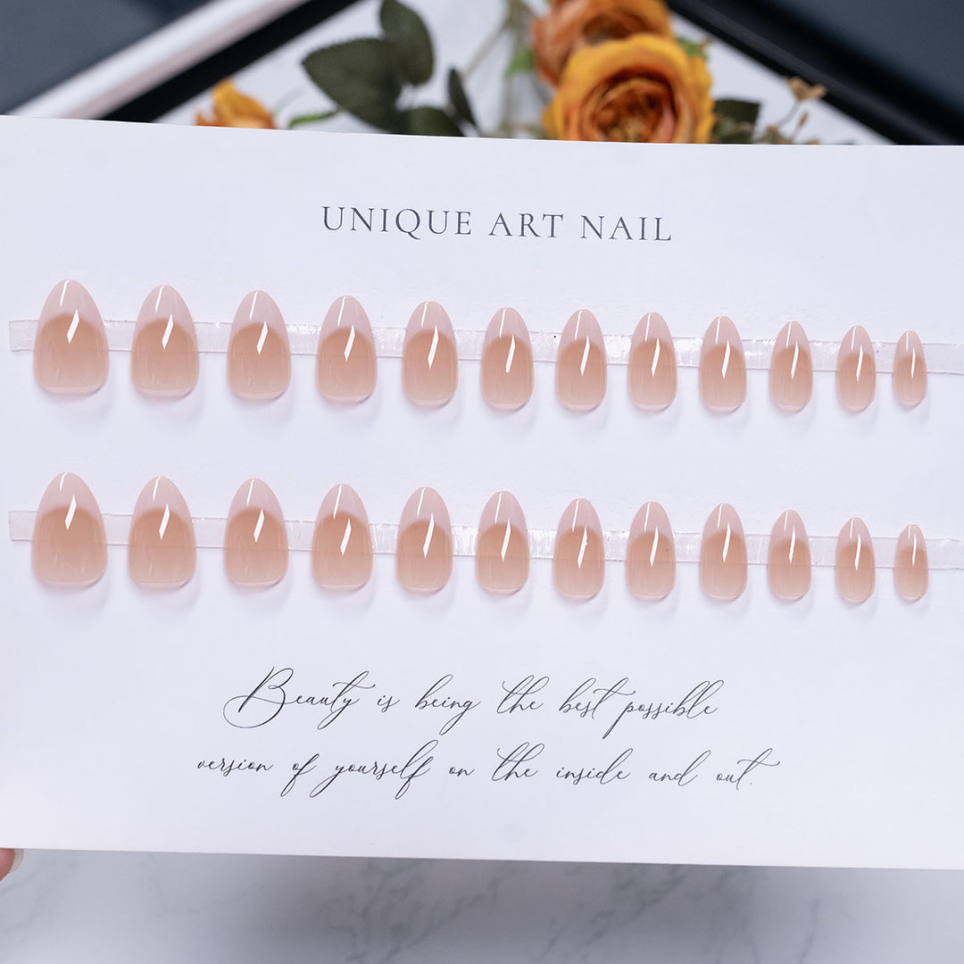 Elegant Glossy Press-On Nail Set  1791110280