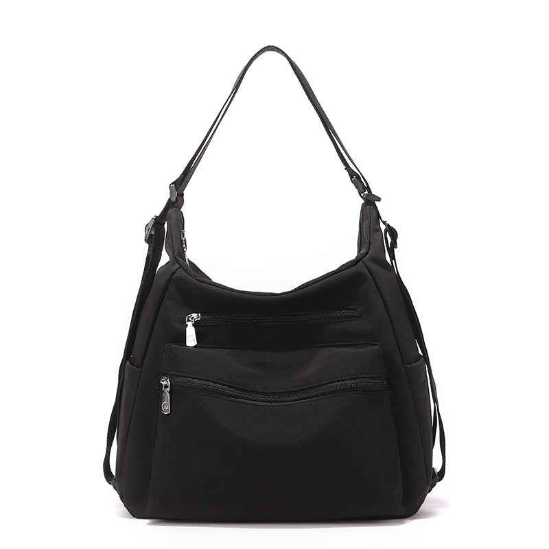 Multi-Zippered Casual Shoulder Bag Kalsten