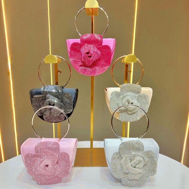 Floral Embellished Evening Handbag