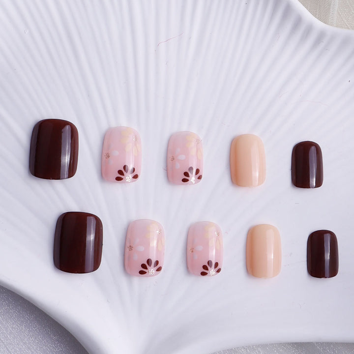 Artistic Floral Nail Set