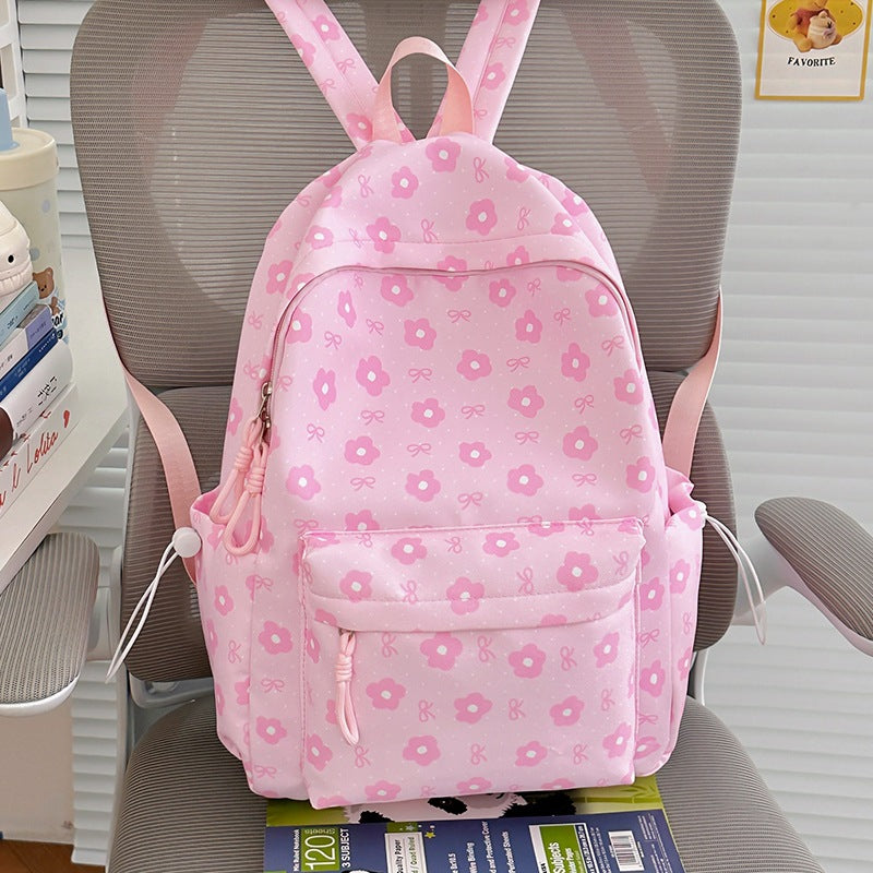 Floral-Embellished Patterned Backpack Kalsten