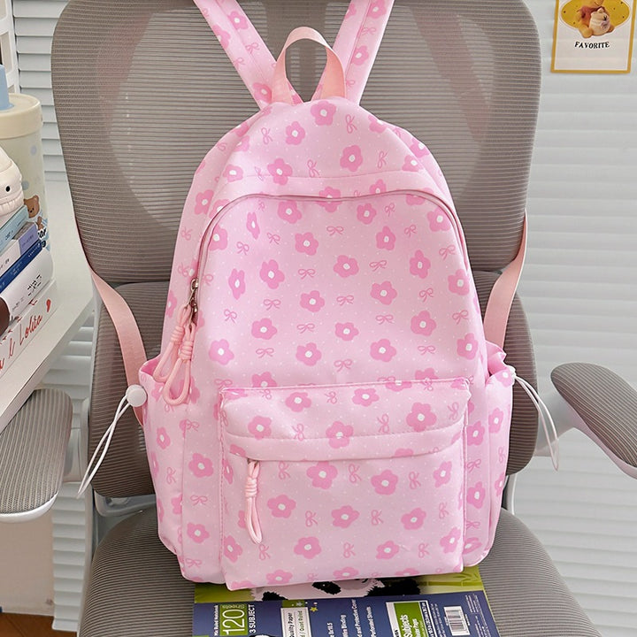 Floral-Embellished Patterned Backpack Kalsten