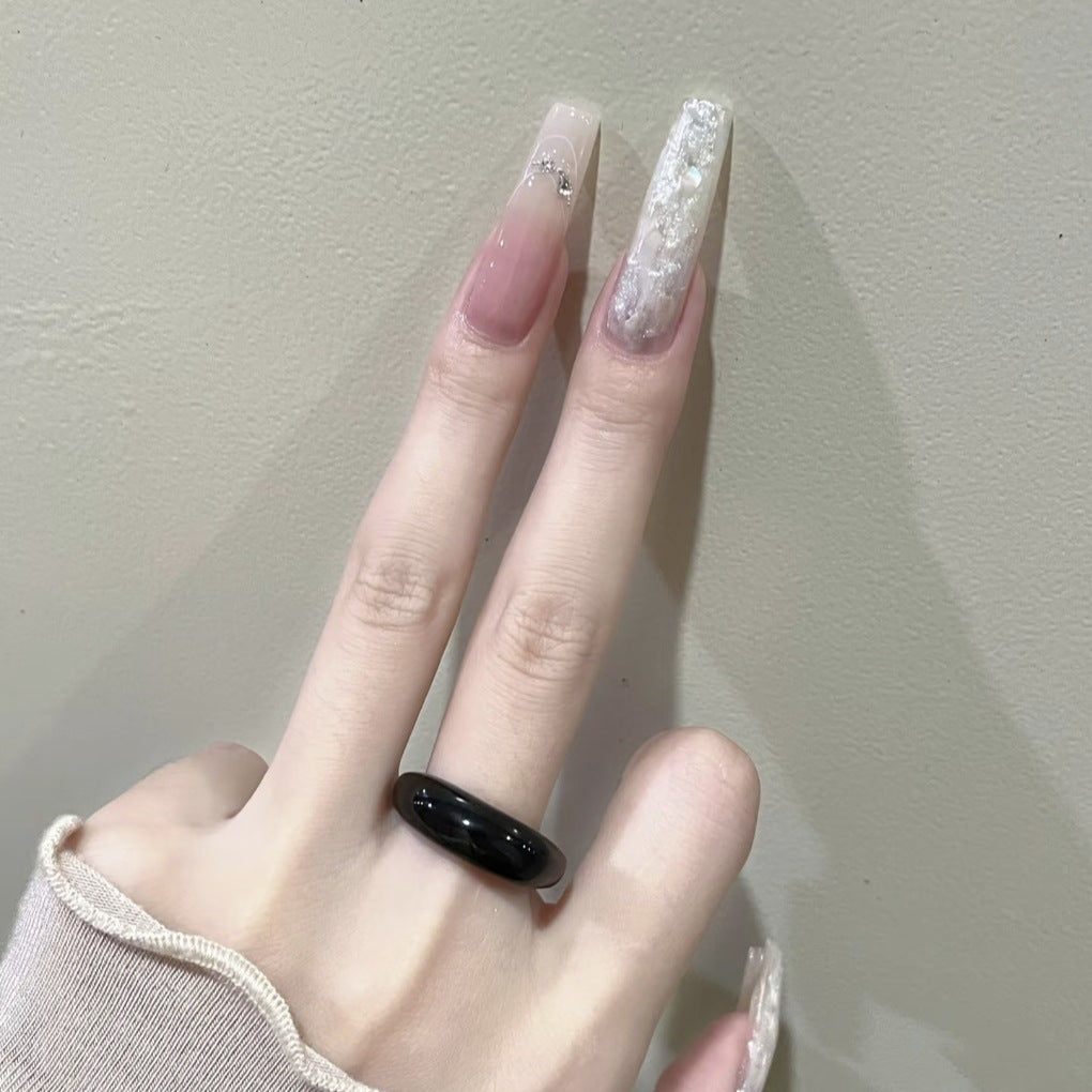 Unique Long Stiletto Nail Art Extensions