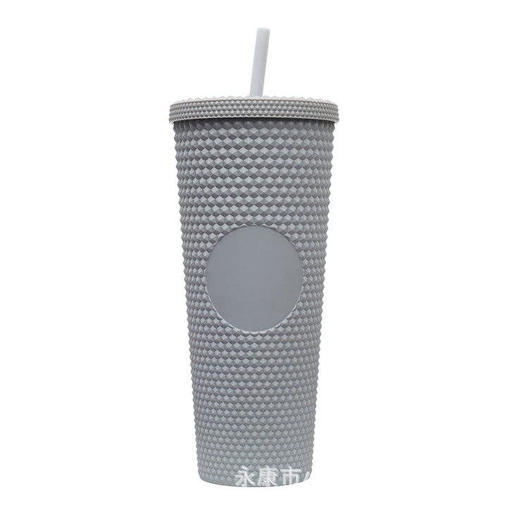 Ladies High-Quality Glitter Drinking Cup with Leak-Proof Lid and Integrated Straw Kalsten