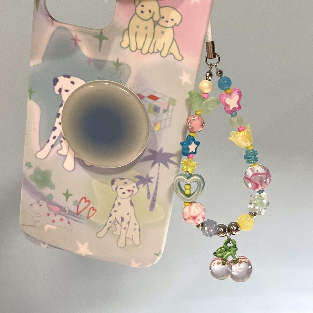 Playful Beaded Charm Mobile Lanyard Kalsten