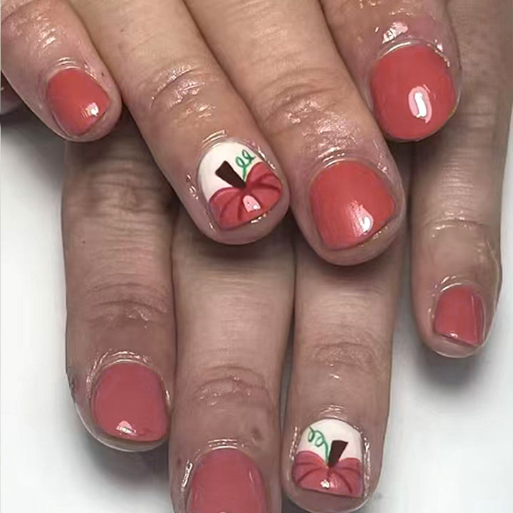 Floral Bow-Embellished Nail Art Design Kalsten
