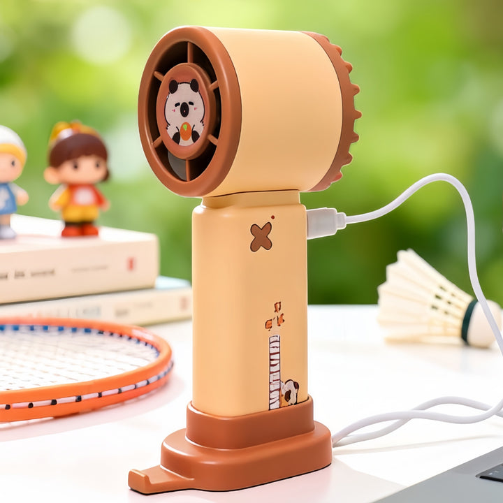 Unisex Portable Hand Fan with Cute Animal Design Kalsten