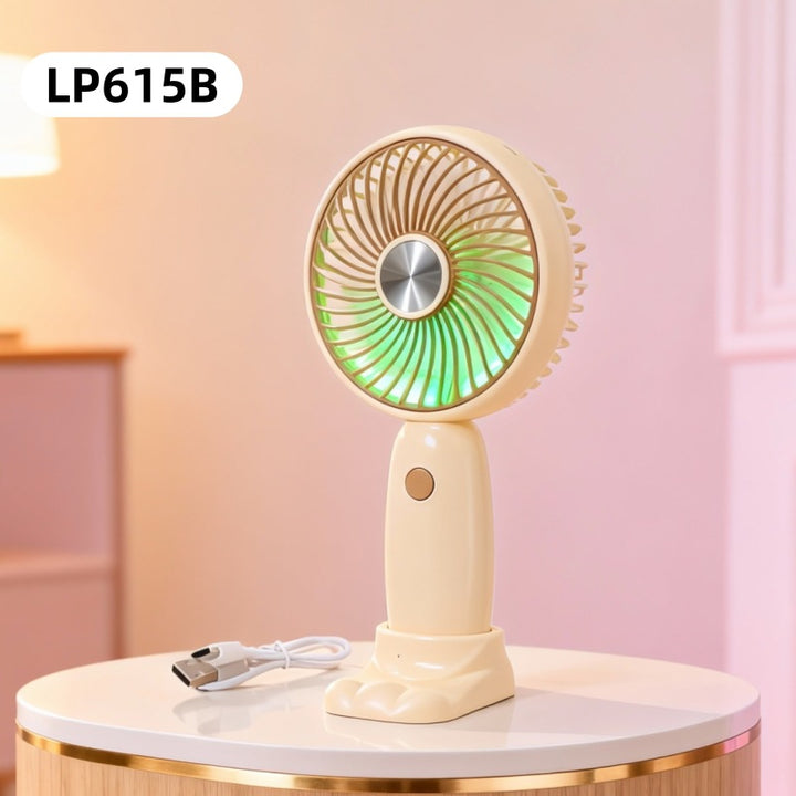 Ladies portable hand fan with cute rabbit design Kalsten