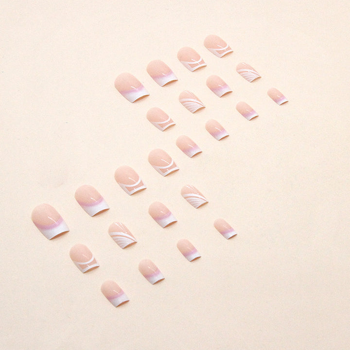 Elegant French Tip Acrylic Nail Design Kalsten