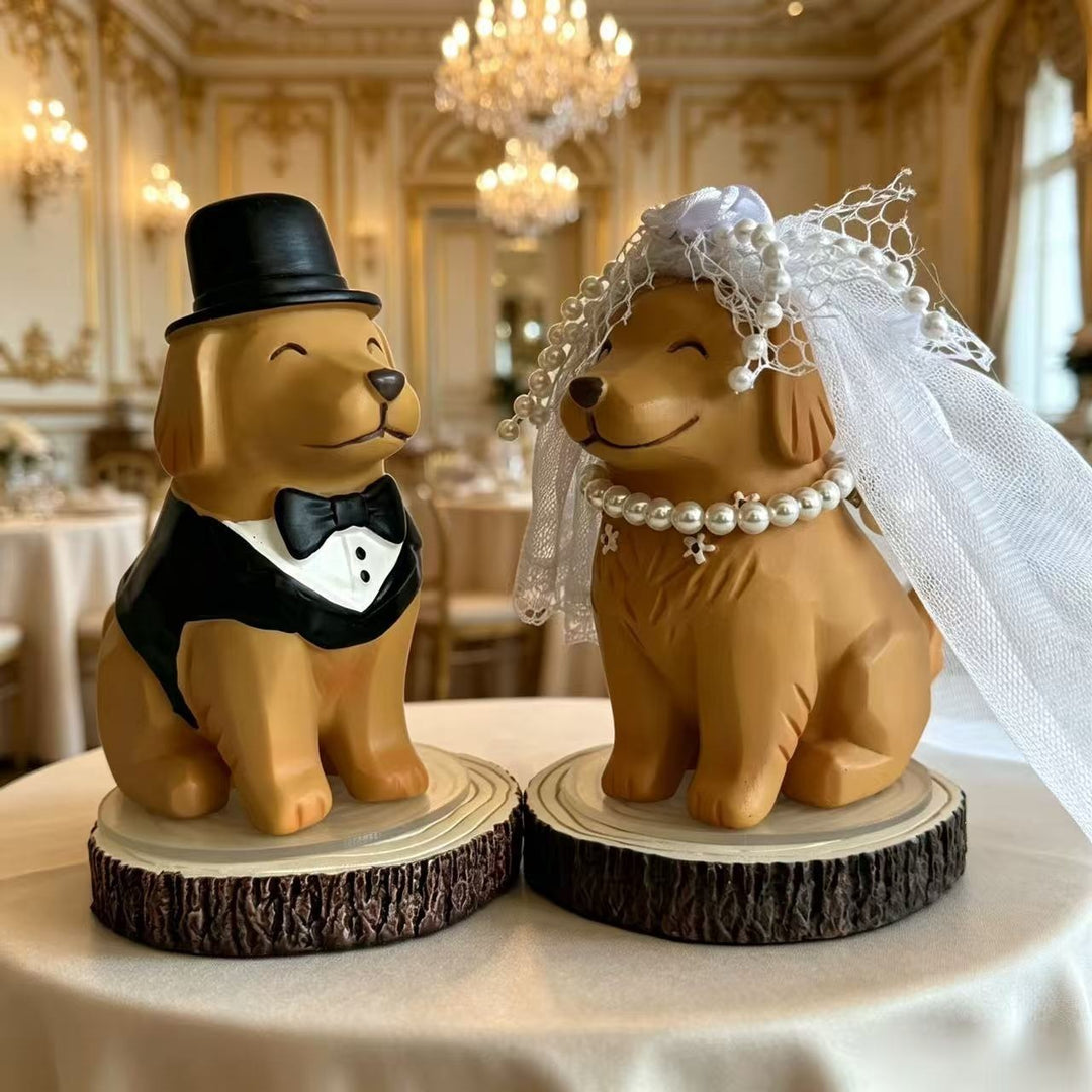 Wedding Dog Figurines Kalsten