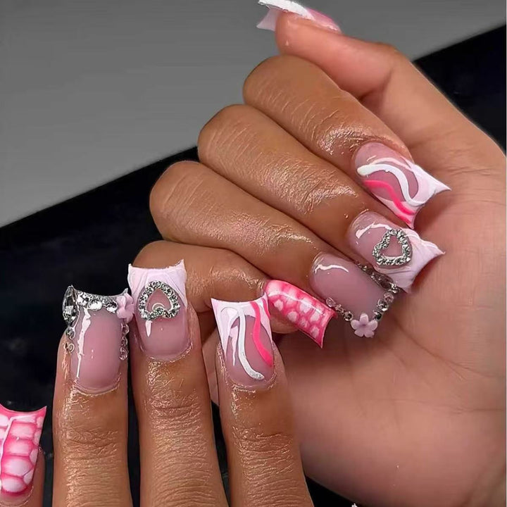 Elegant Decorative Acrylic Nail Set Kalsten