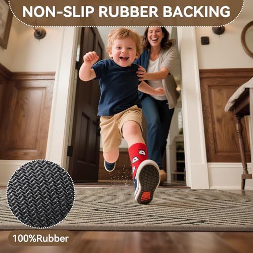 Textured Geometric Indoor Area Rug