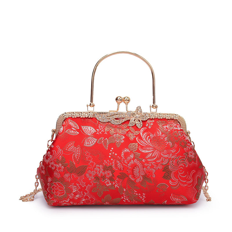 Vintage Floral Evening Bag