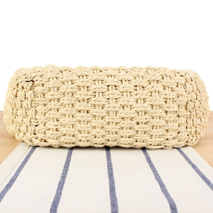Braided shoulder bag with elegant leather accents Kalsten