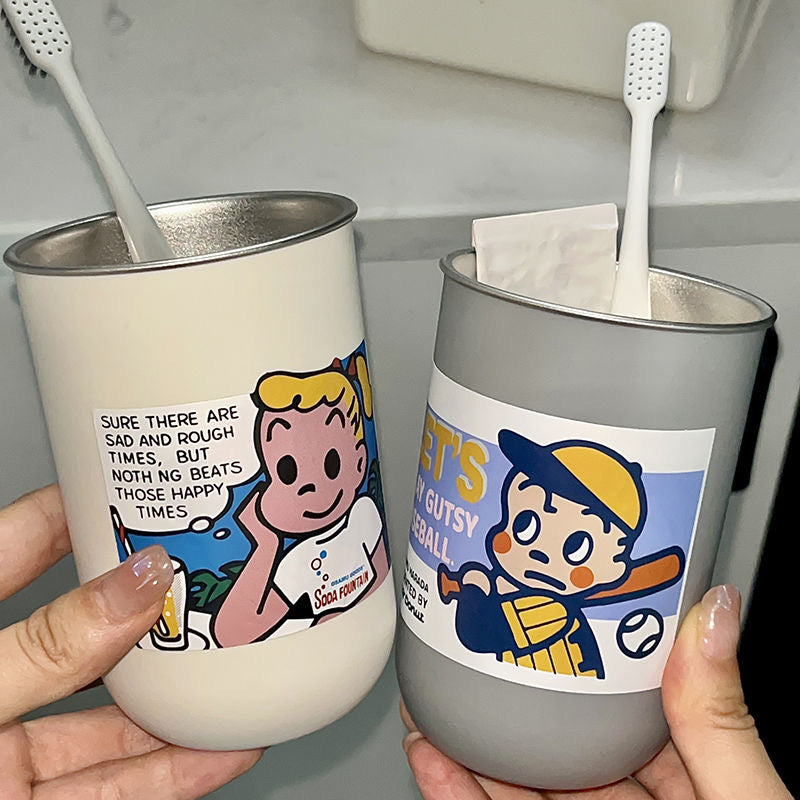 Toothbrush cup with trendy children's design Kalsten