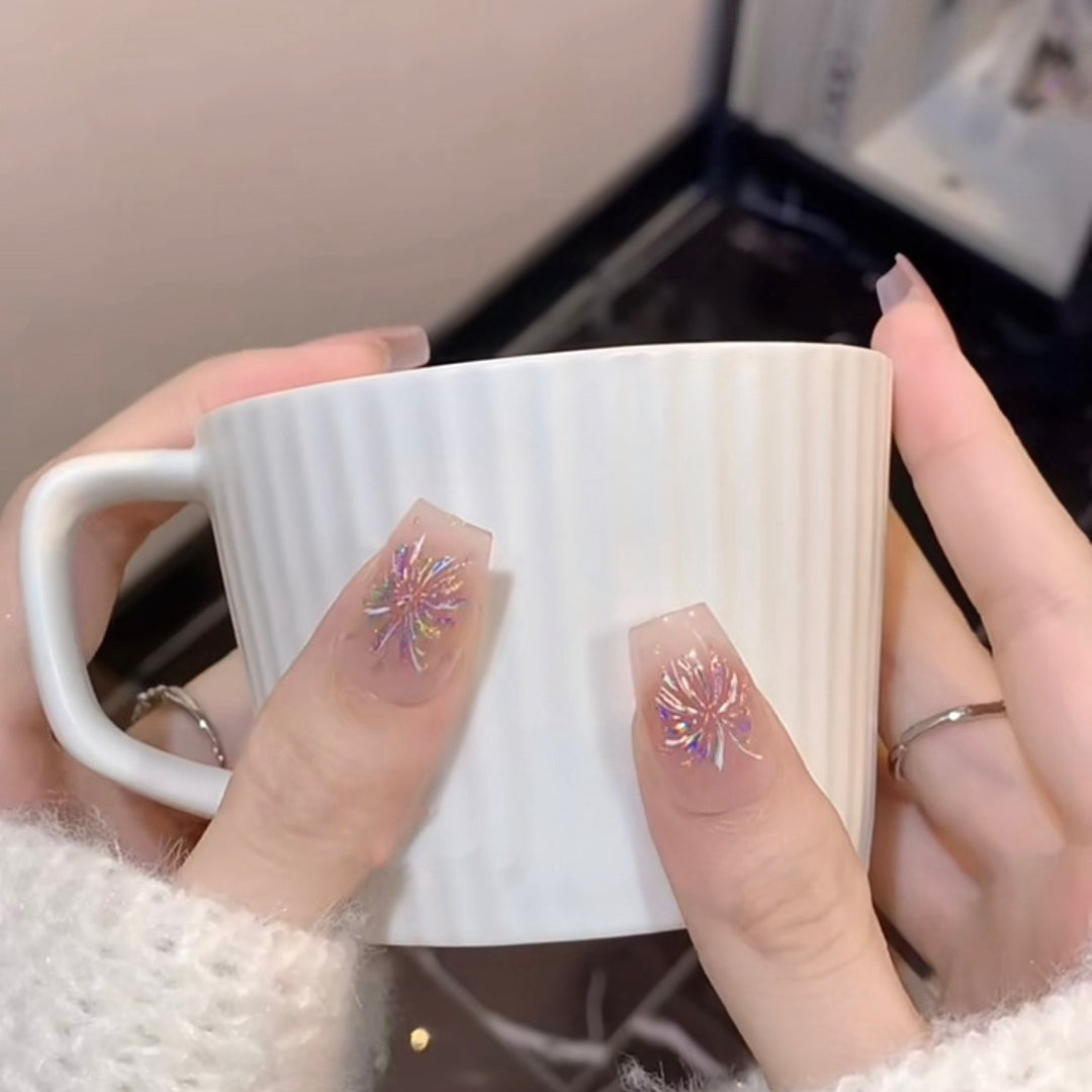 Artistic Press-On Nail Design  1791106491