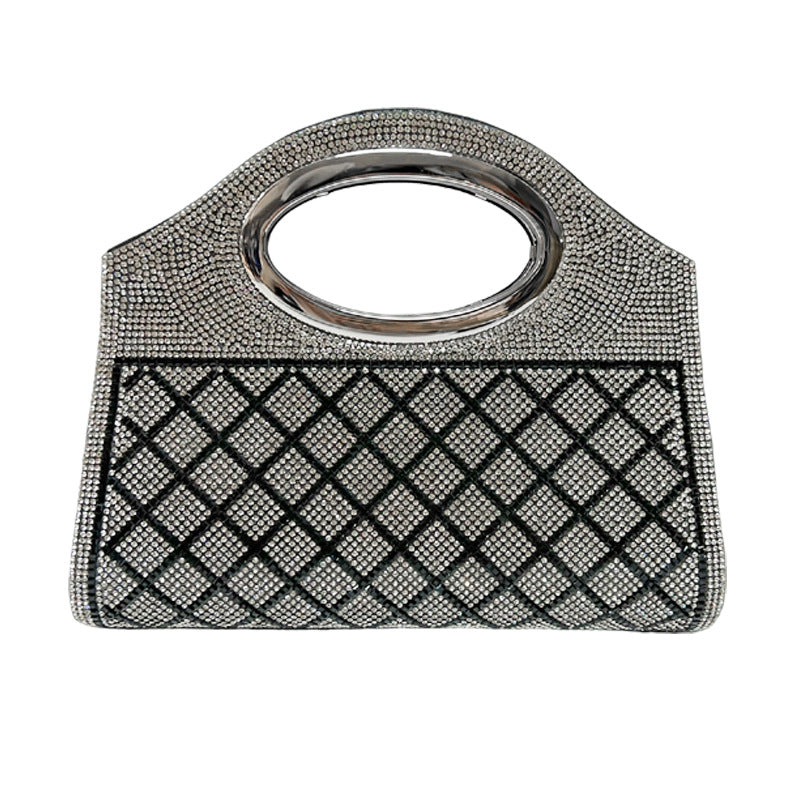 Rhinestone-Studded Evening Tote