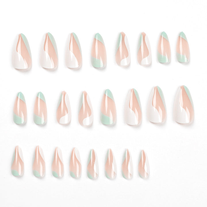 Artificial nail extensions with stylish design Kalsten