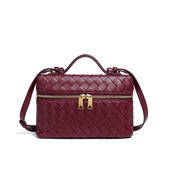 Woven Leather Cosmetic Case Kalsten