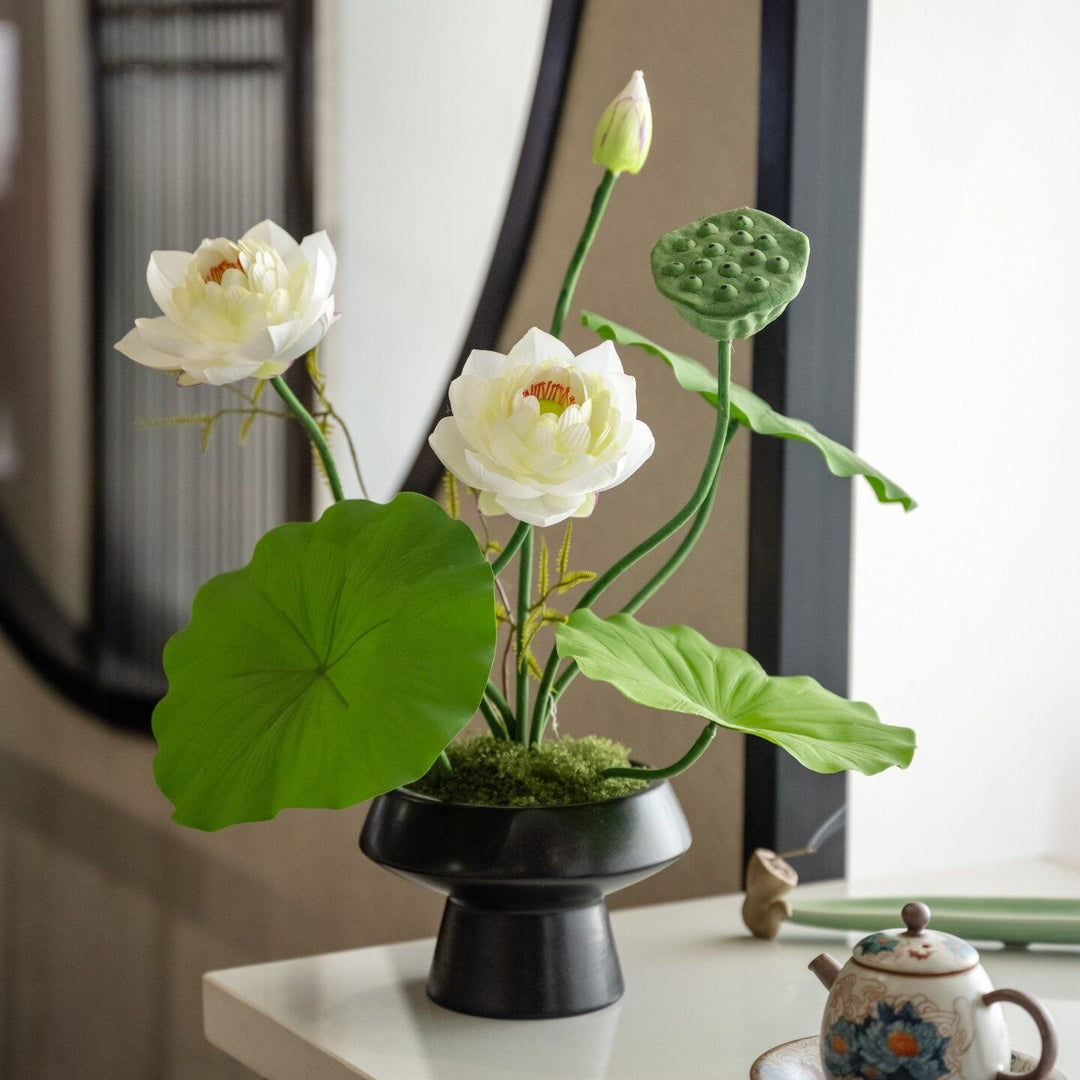 Artistic Lotus Flower Arrangement
