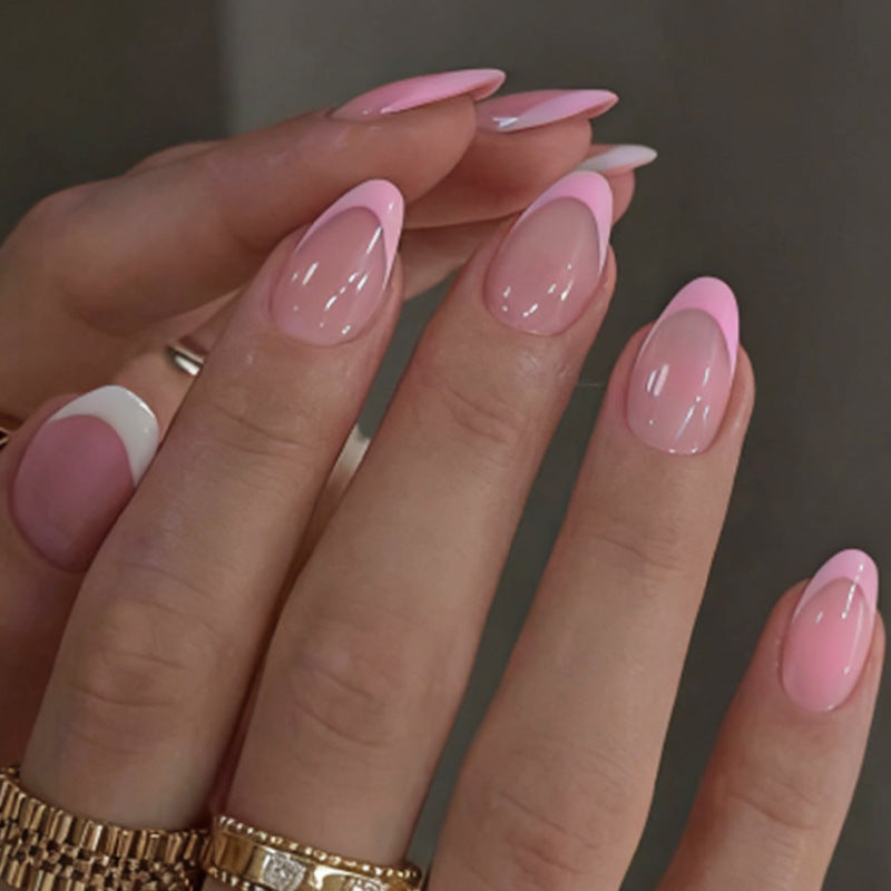 Nail set with elegant French-tip design Kalsten