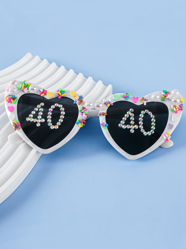 Decorative Celebration Heart-Shaped Sunglasses Kalsten
