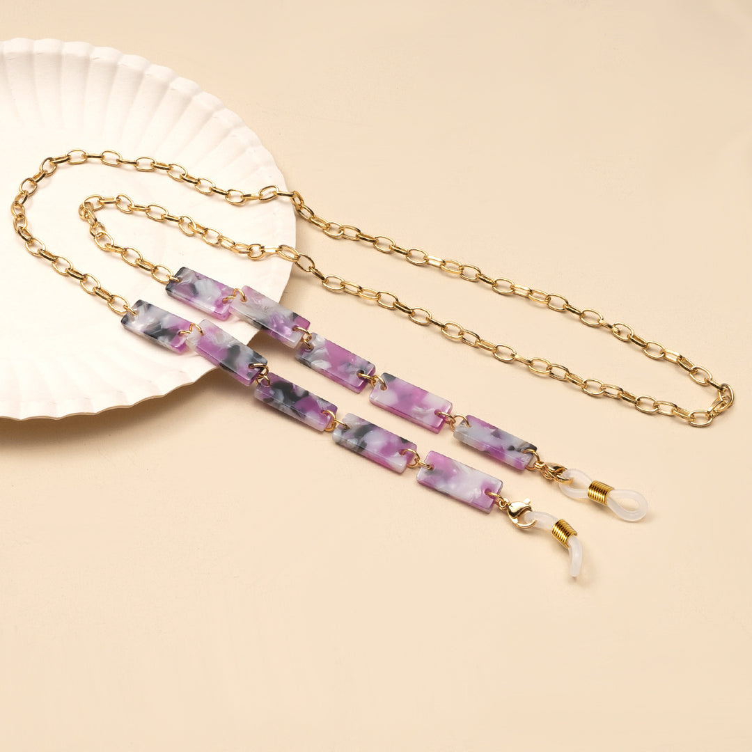 Chunky Abstract Pattern Eyewear Chain kalsten
