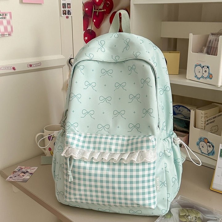 Decorative Bow-Embellished Backpack Kalsten