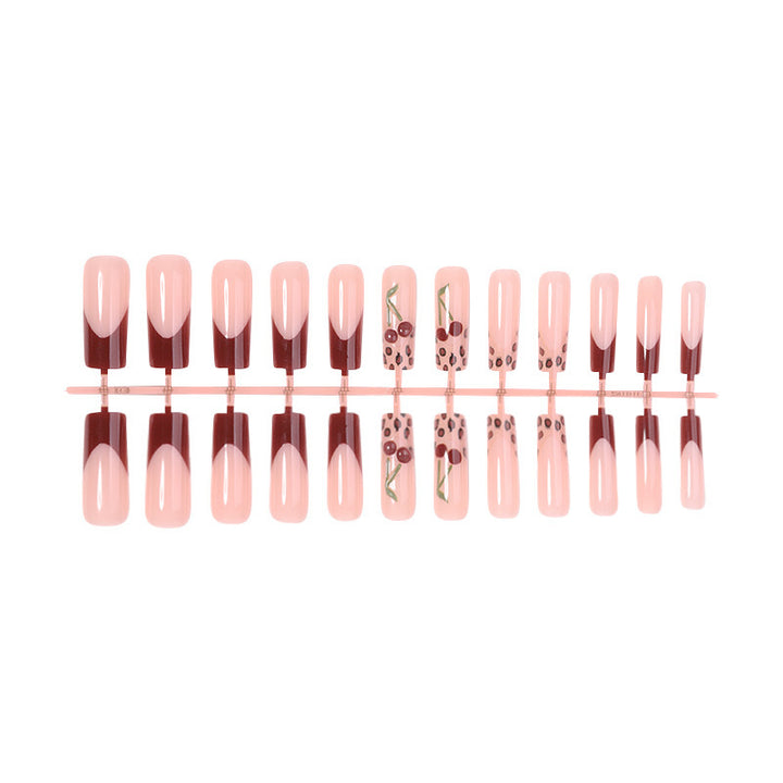 Nail art set with delicate ombre and cherry blossom design Kalsten