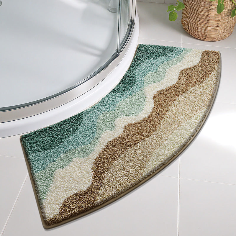 Floral Design Memory Foam Bath Mat Kalsten
