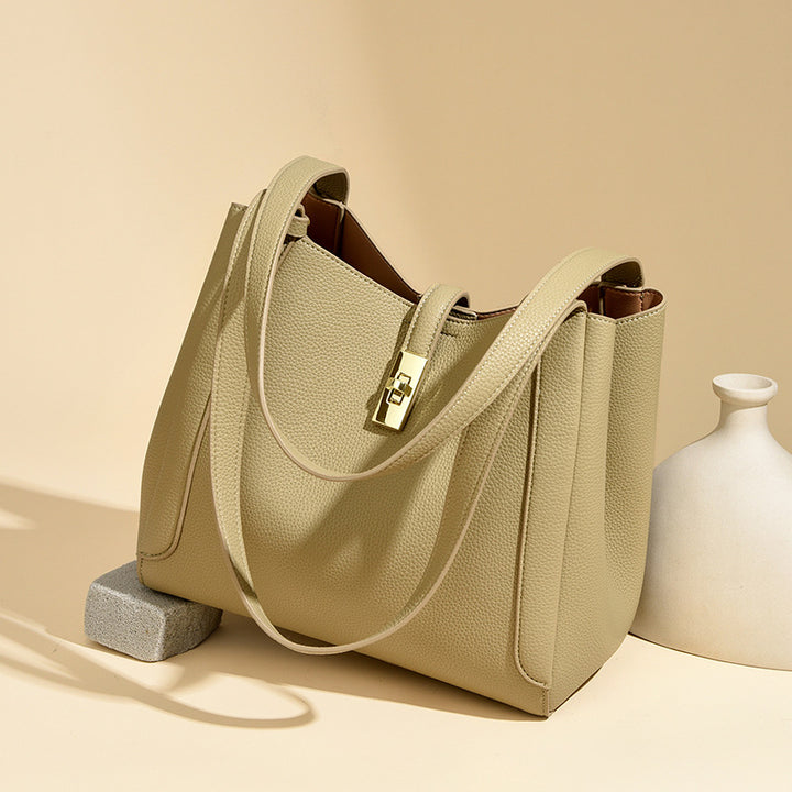 Elegant Structured Shoulder Tote Kalsten