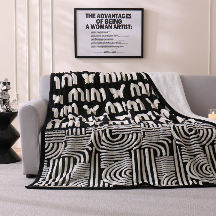 Chic Floral Pattern Throw Blanket Kalsten