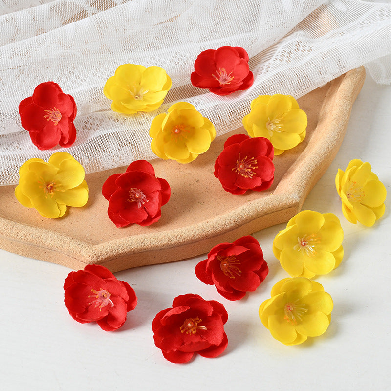 Elegant Fabric Floral Hair Clip Set