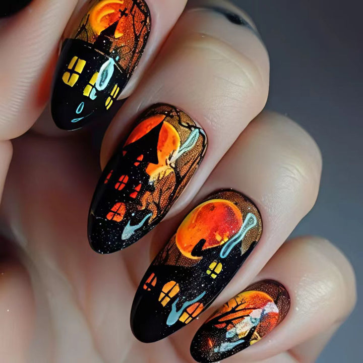 Creative Halloween-Themed Nail Art Kalsten