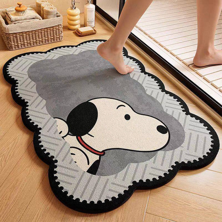 Playful Dog-Themed Bath Mat Kalsten