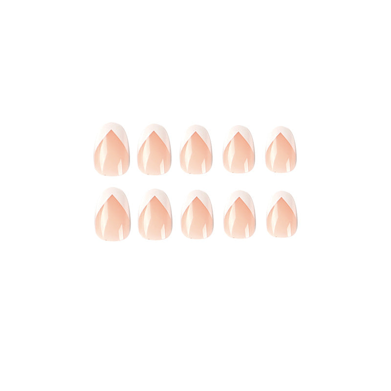 Elegant Artificial Nails with French Tip Kalsten