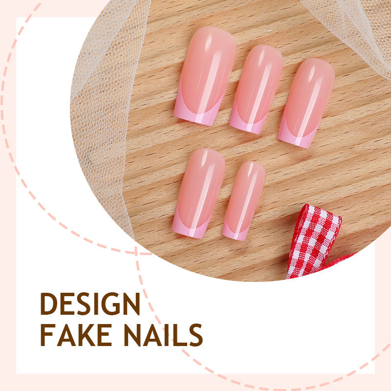 Artificial nail set with French tips Kalsten