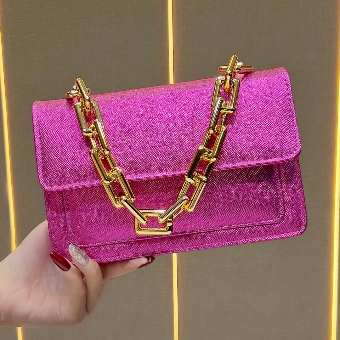 Elegant Chain-Handled Handbag