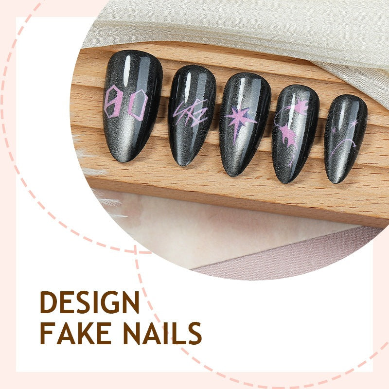 Nail art set with creative graphic designs Kalsten