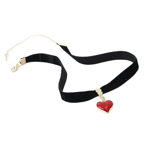 Velvet Heart Charm Choker Kalsten